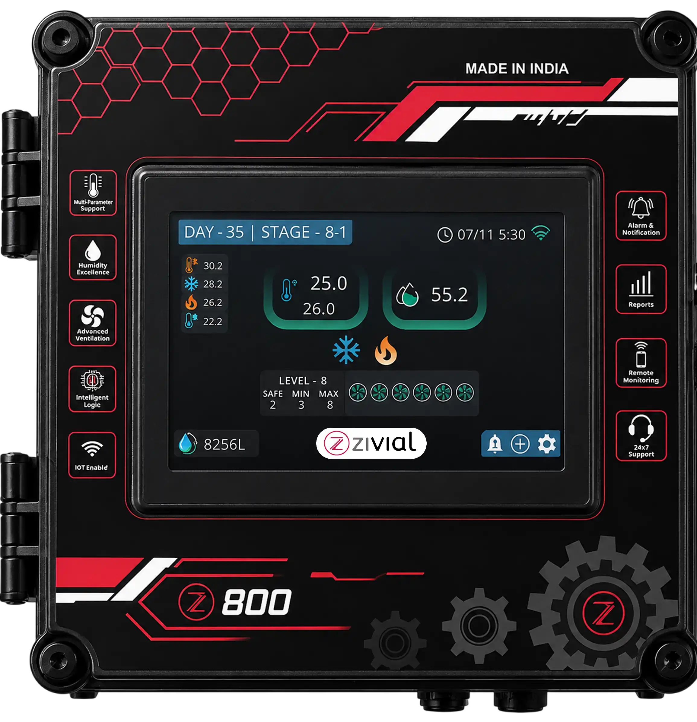 Zivial Z800 Essential Climate Automation Controller Casing for Poultry Sheds